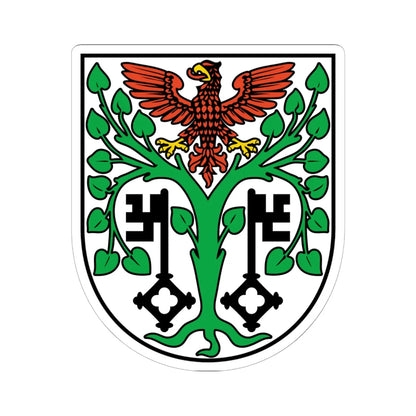 DEU Mittenwalde COA (Germany) (Coat of Arms) STICKER Vinyl Kiss-Cut Decal 6 Inch White - The Sticker Space