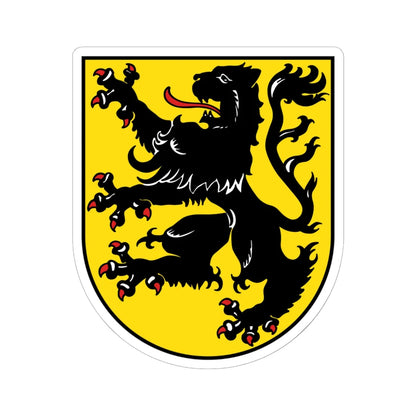 DEU Mittweida COA (Germany) (Coat of Arms) STICKER Vinyl Kiss-Cut Decal 6 Inch White - The Sticker Space
