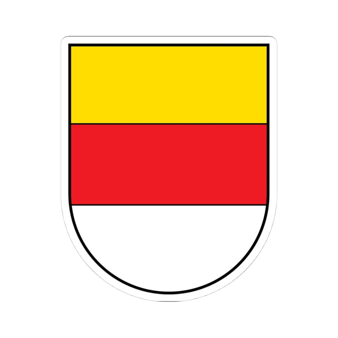 DEU Münster COA (Germany) (Coat of Arms) STICKER Vinyl Kiss-Cut Decal 4 Inch White - The Sticker Space