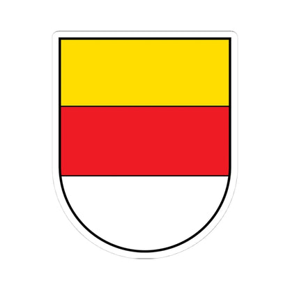 DEU Münster COA (Germany) (Coat of Arms) STICKER Vinyl Kiss-Cut Decal 4 Inch White - The Sticker Space