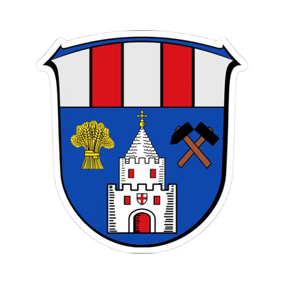 DEU Münster Selters COA (Germany) (Coat of Arms) STICKER Vinyl Kiss-Cut Decal 4 Inch White - The Sticker Space