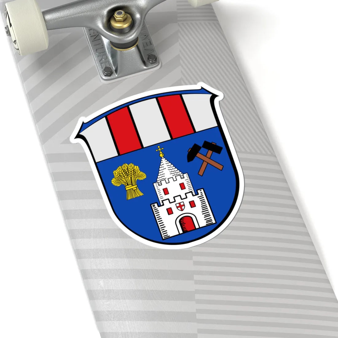 DEU Münster Selters COA (Germany) (Coat of Arms) STICKER Vinyl Kiss-Cut Decal - The Sticker Space