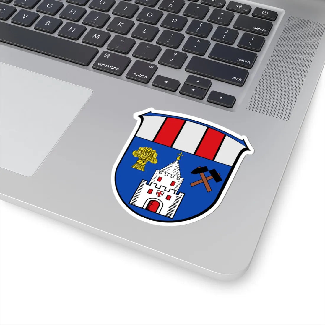 DEU Münster Selters COA (Germany) (Coat of Arms) STICKER Vinyl Kiss-Cut Decal - The Sticker Space