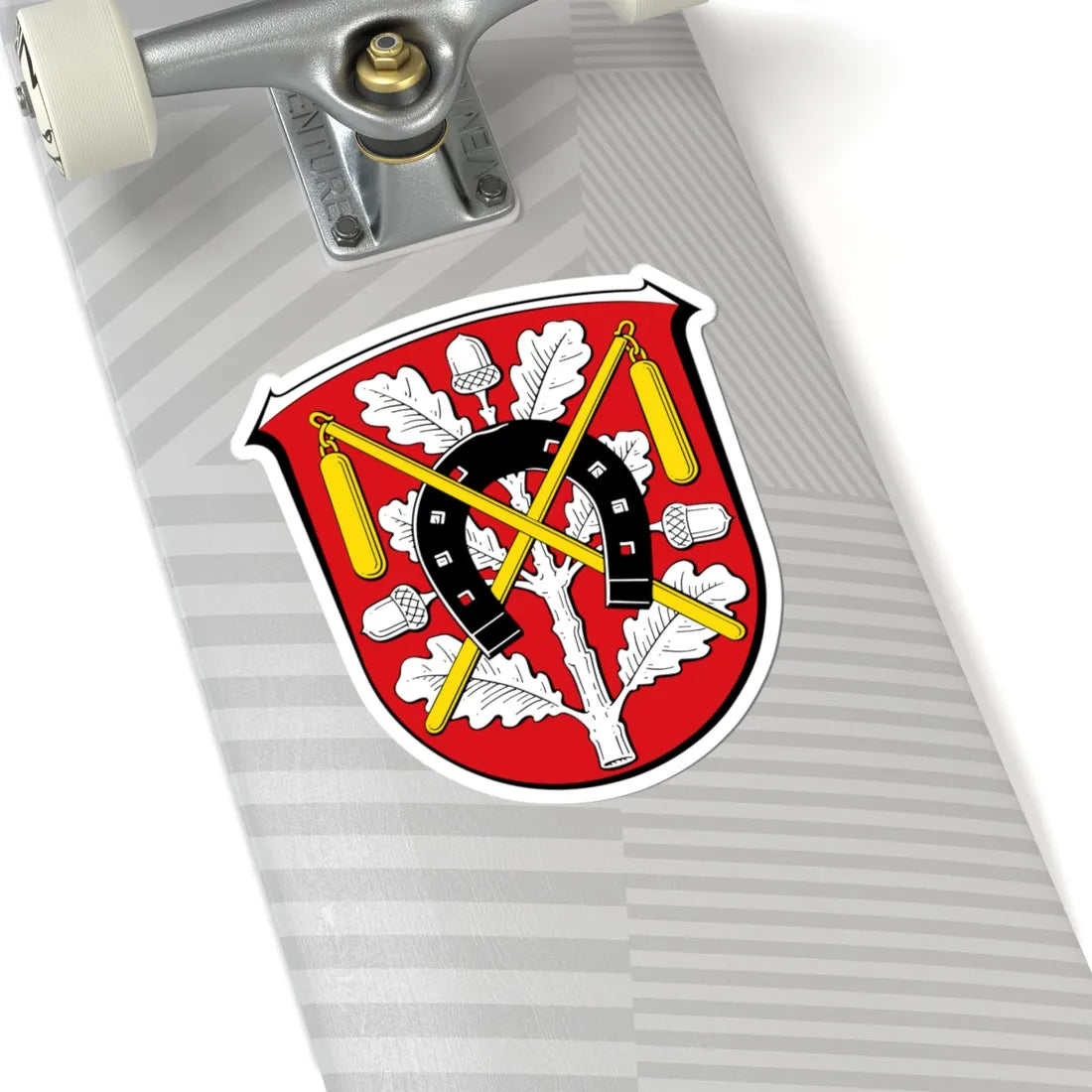 DEU Moerfelden-Walldorf COA (Germany) (Coat of Arms) STICKER Vinyl Kiss-Cut Decal - The Sticker Space