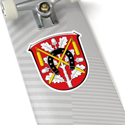 DEU Moerfelden-Walldorf COA (Germany) (Coat of Arms) STICKER Vinyl Kiss-Cut Decal - The Sticker Space