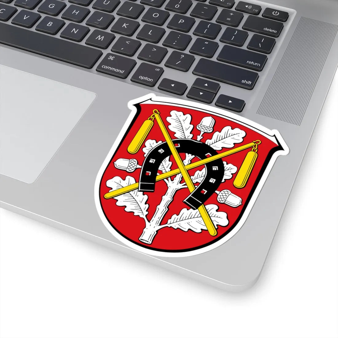 DEU Moerfelden-Walldorf COA (Germany) (Coat of Arms) STICKER Vinyl Kiss-Cut Decal - The Sticker Space