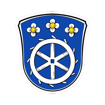 DEU Muehlheim Main COA (Germany) (Coat of Arms) STICKER Vinyl Kiss-Cut Decal 3 Inch White - The Sticker Space
