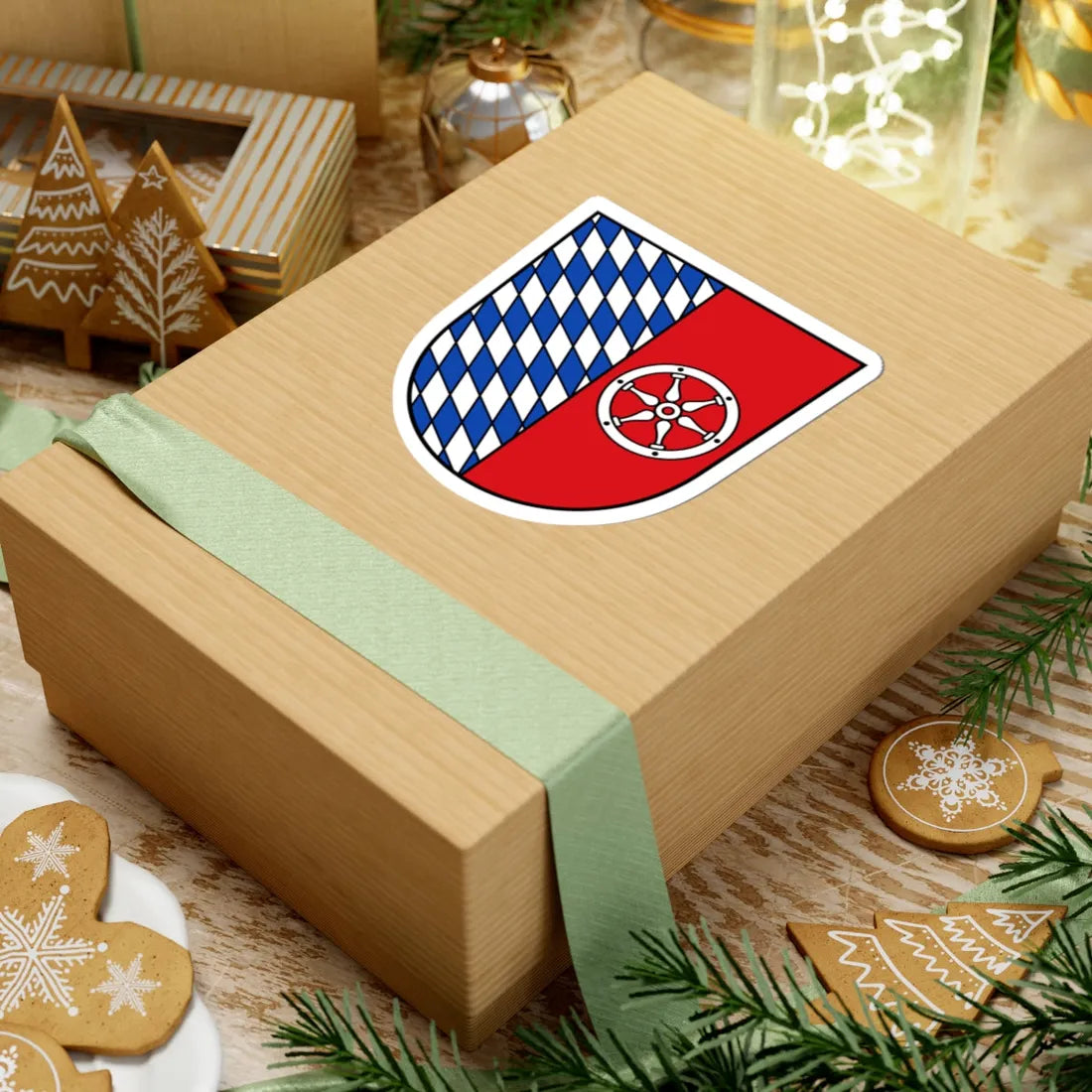 DEU Neckar-Odenwald-Kreis COA (Germany) (Coat of Arms) STICKER Vinyl Kiss-Cut Decal - The Sticker Space