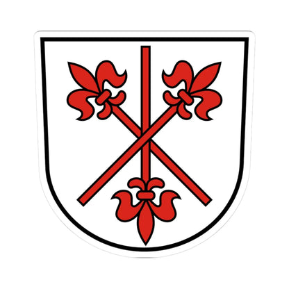 DEU Neidenstein COA (Germany) (Coat of Arms) STICKER Vinyl Kiss-Cut Decal 3 Inch White - The Sticker Space