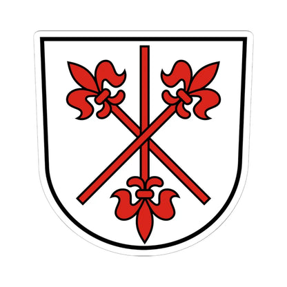 DEU Neidenstein COA (Germany) (Coat of Arms) STICKER Vinyl Kiss-Cut Decal 6 Inch White - The Sticker Space