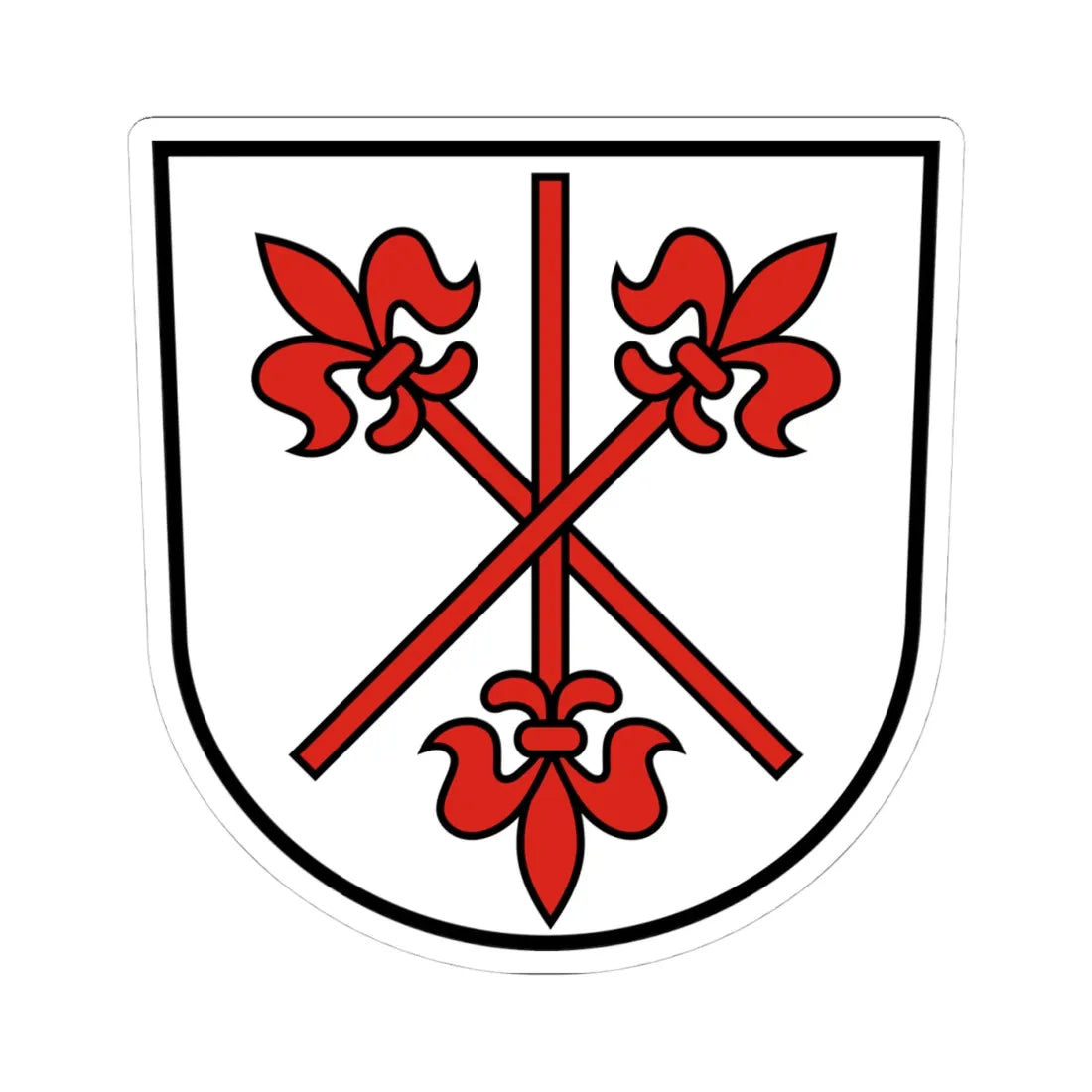 DEU Neidenstein COA (Germany) (Coat of Arms) STICKER Vinyl Kiss-Cut Decal - The Sticker Space