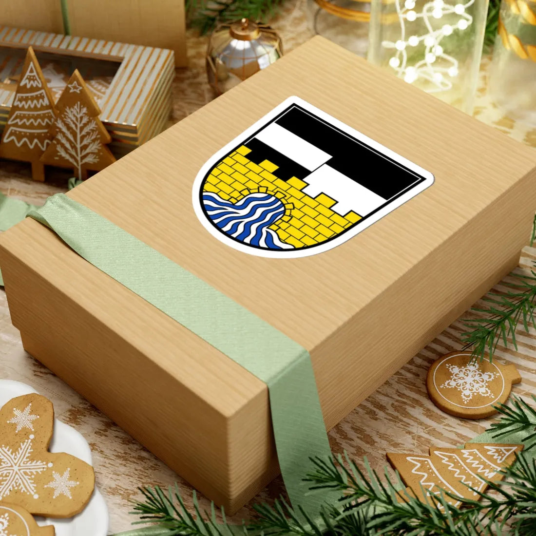 DEU Nennslingen COA (Germany) (Coat of Arms) STICKER Vinyl Kiss-Cut Decal - The Sticker Space