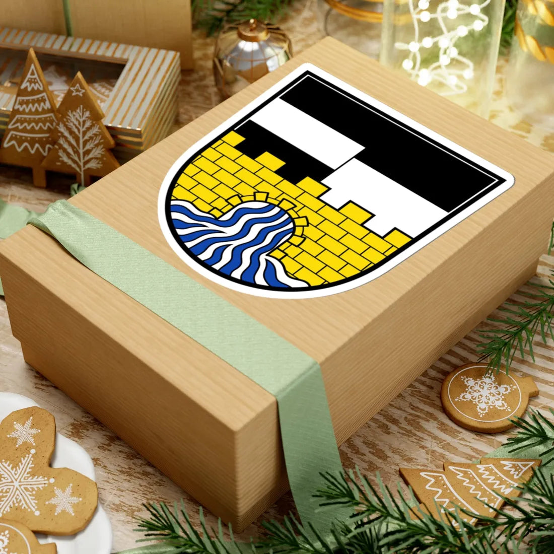 DEU Nennslingen COA (Germany) (Coat of Arms) STICKER Vinyl Kiss-Cut Decal - The Sticker Space