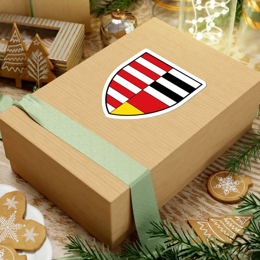 DEU Neu-Isenburg COA (Germany) (Coat of Arms) STICKER Vinyl Kiss-Cut Decal - The Sticker Space