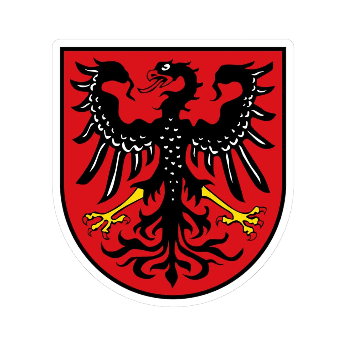 DEU Neumarkt in der Oberpfalz COA (Germany) (Coat of Arms) STICKER Vinyl Kiss-Cut Decal 3 Inch White - The Sticker Space