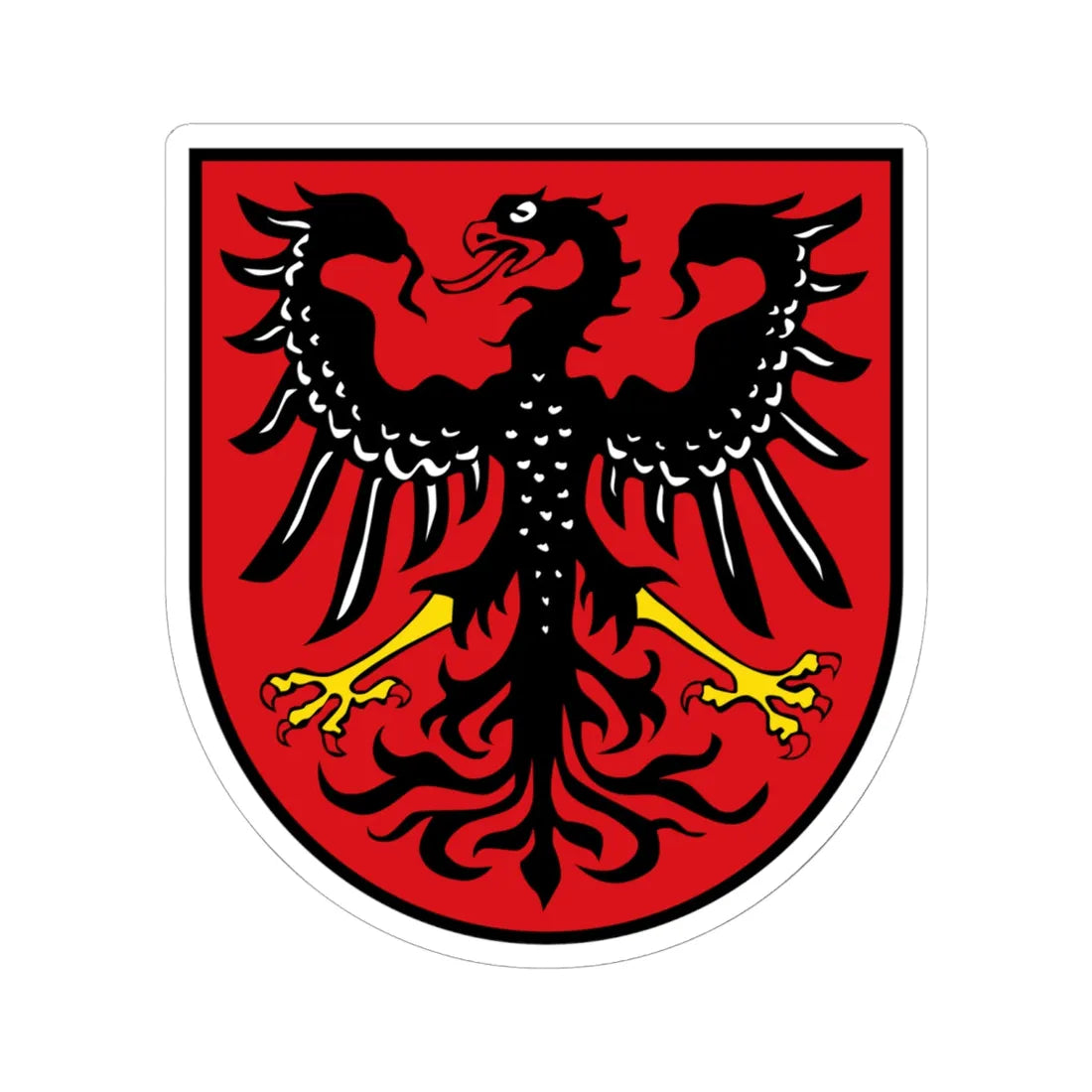 DEU Neumarkt in der Oberpfalz COA (Germany) (Coat of Arms) STICKER Vinyl Kiss-Cut Decal 6 Inch White - The Sticker Space