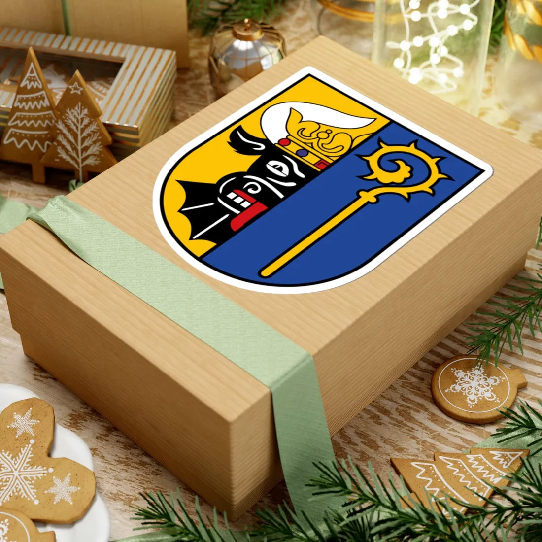 DEU Nordwestmecklenburg COA till 2011 (Germany) (Coat of Arms) STICKER Vinyl Kiss-Cut Decal - The Sticker Space