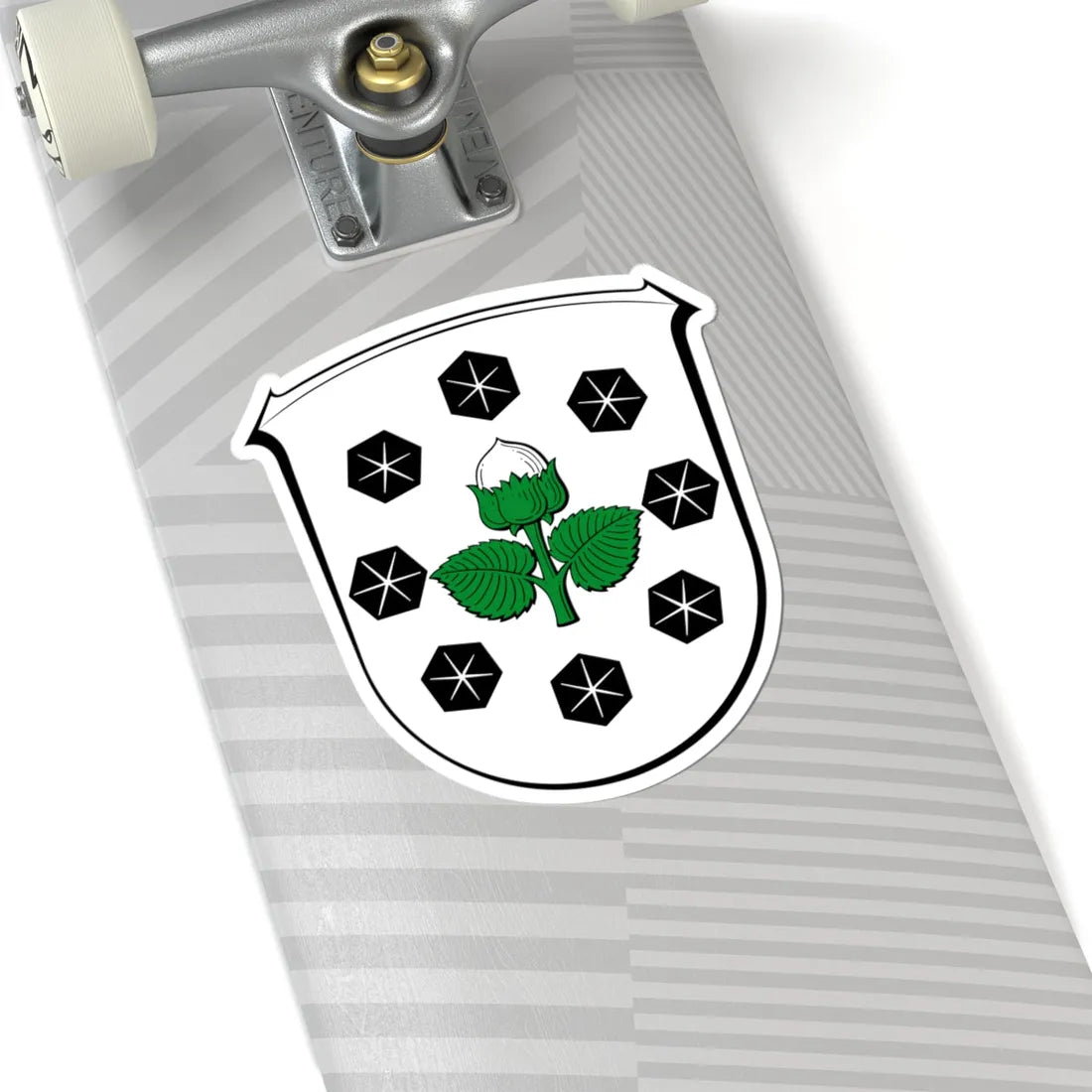 DEU Nuesttal COA (Germany) (Coat of Arms) STICKER Vinyl Kiss-Cut Decal - The Sticker Space