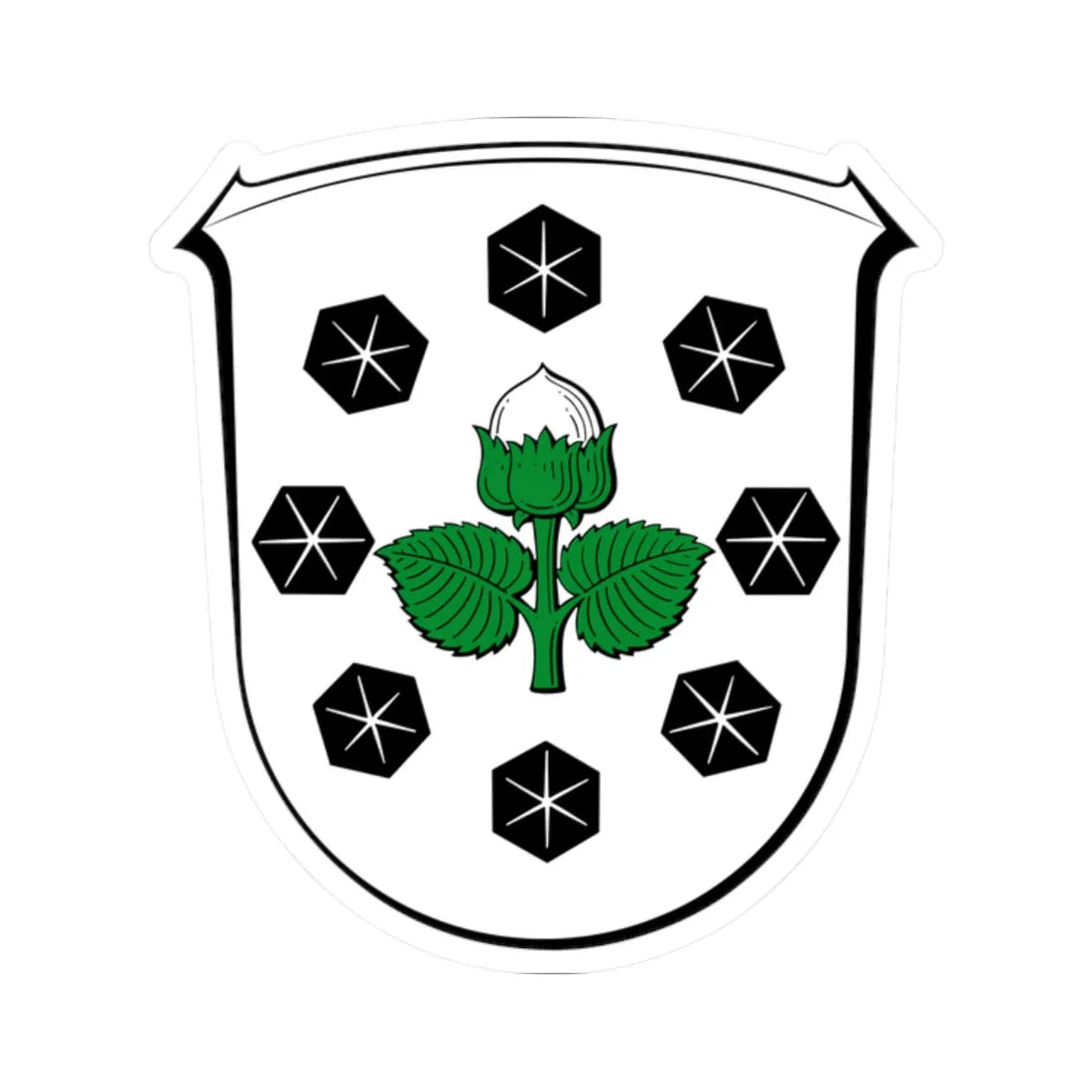 DEU Nuesttal COA (Germany) (Coat of Arms) STICKER Vinyl Kiss-Cut Decal - The Sticker Space