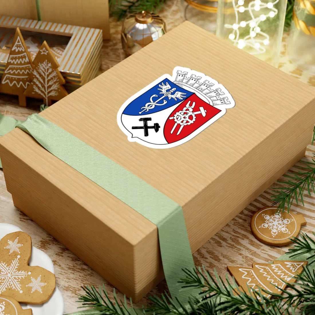 DEU Oberhausen COA (Germany) (Coat of Arms) STICKER Vinyl Kiss-Cut Decal - The Sticker Space