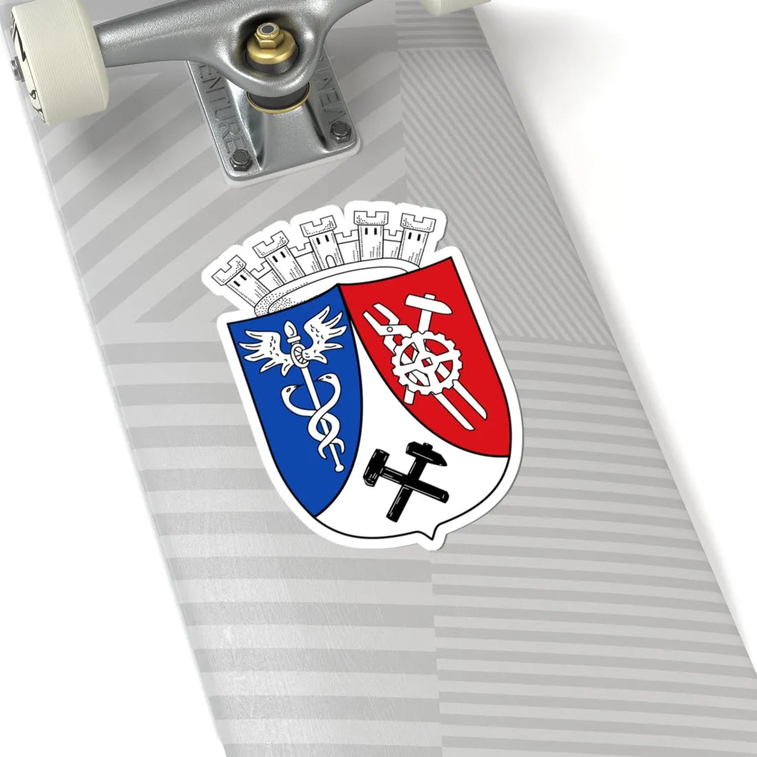 DEU Oberhausen COA (Germany) (Coat of Arms) STICKER Vinyl Kiss-Cut Decal - The Sticker Space