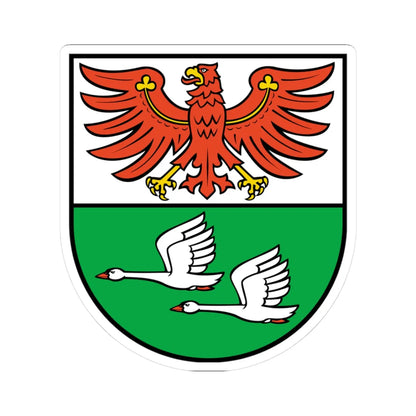 DEU Oberhavel COA (Germany) (Coat of Arms) STICKER Vinyl Kiss-Cut Decal 3 Inch White - The Sticker Space