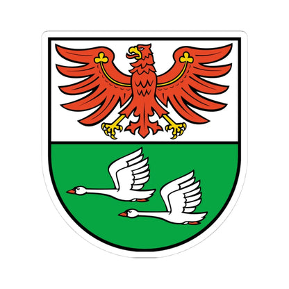 DEU Oberhavel COA (Germany) (Coat of Arms) STICKER Vinyl Kiss-Cut Decal 4 Inch White - The Sticker Space