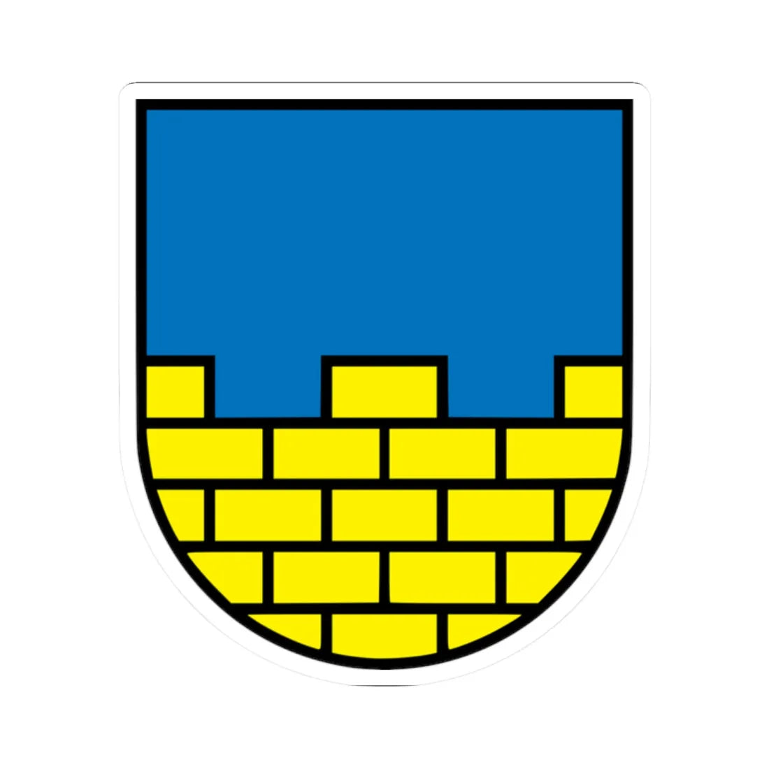 DEU Oberlausitz COA (Denmark) (Coat of Arms) STICKER Vinyl Kiss-Cut Decal 2 Inch White - The Sticker Space