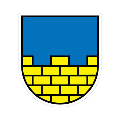 DEU Oberlausitz COA (Denmark) (Coat of Arms) STICKER Vinyl Kiss-Cut Decal 4 Inch White - The Sticker Space