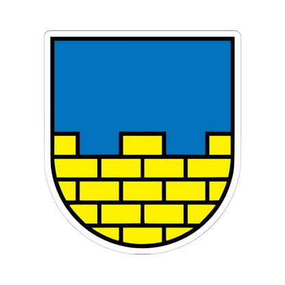 DEU Oberlausitz COA (Denmark) (Coat of Arms) STICKER Vinyl Kiss-Cut Decal 6 Inch White - The Sticker Space