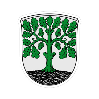 DEU Obernhain COA (Germany) (Coat of Arms) STICKER Vinyl Kiss-Cut Decal 4 Inch White - The Sticker Space