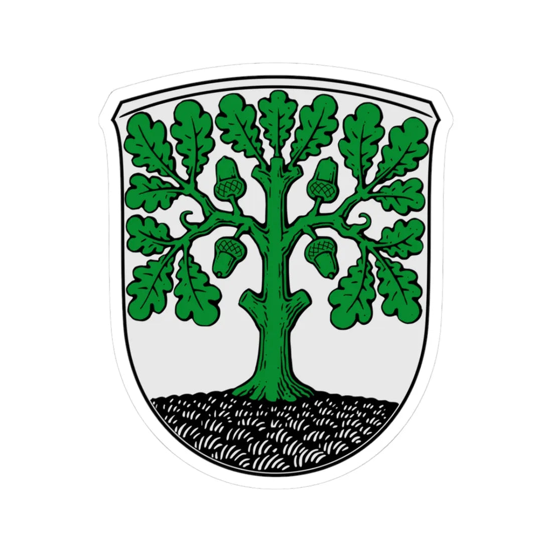DEU Obernhain COA (Germany) (Coat of Arms) STICKER Vinyl Kiss-Cut Decal - The Sticker Space