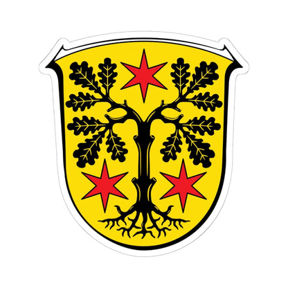 DEU Odenwaldkreis COA (Germany) (Coat of Arms) STICKER Vinyl Kiss-Cut Decal 6 Inch White - The Sticker Space