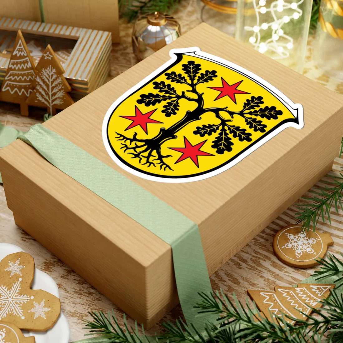 DEU Odenwaldkreis COA (Germany) (Coat of Arms) STICKER Vinyl Kiss-Cut Decal - The Sticker Space