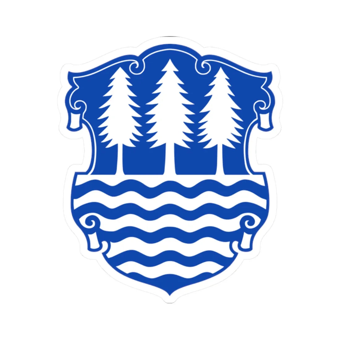 DEU Olbernhau COA (Germany) (Coat of Arms) STICKER Vinyl Kiss-Cut Decal 2 Inch White - The Sticker Space