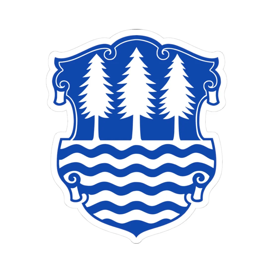 DEU Olbernhau COA (Germany) (Coat of Arms) STICKER Vinyl Kiss-Cut Decal 3 Inch White - The Sticker Space