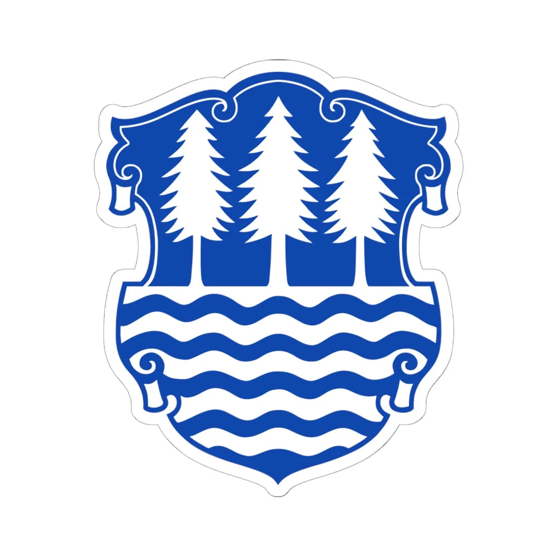 DEU Olbernhau COA (Germany) (Coat of Arms) STICKER Vinyl Kiss-Cut Decal 6 Inch White - The Sticker Space