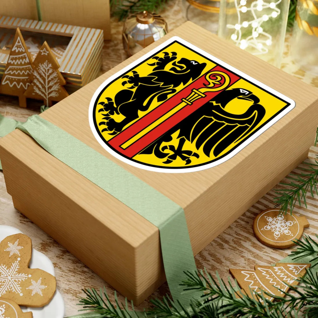 DEU Ostalbkreis COA (Germany) (Coat of Arms) STICKER Vinyl Kiss-Cut Decal - The Sticker Space