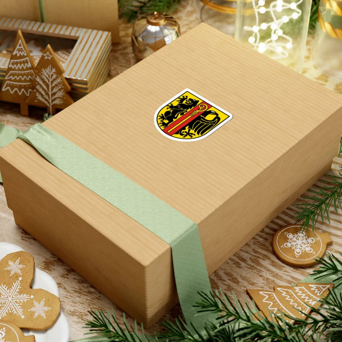 DEU Ostalbkreis COA (Germany) (Coat of Arms) STICKER Vinyl Kiss-Cut Decal - The Sticker Space