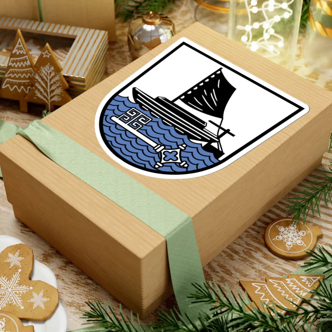 DEU Osterholz COA (Germany) (Coat of Arms) STICKER Vinyl Kiss-Cut Decal - The Sticker Space