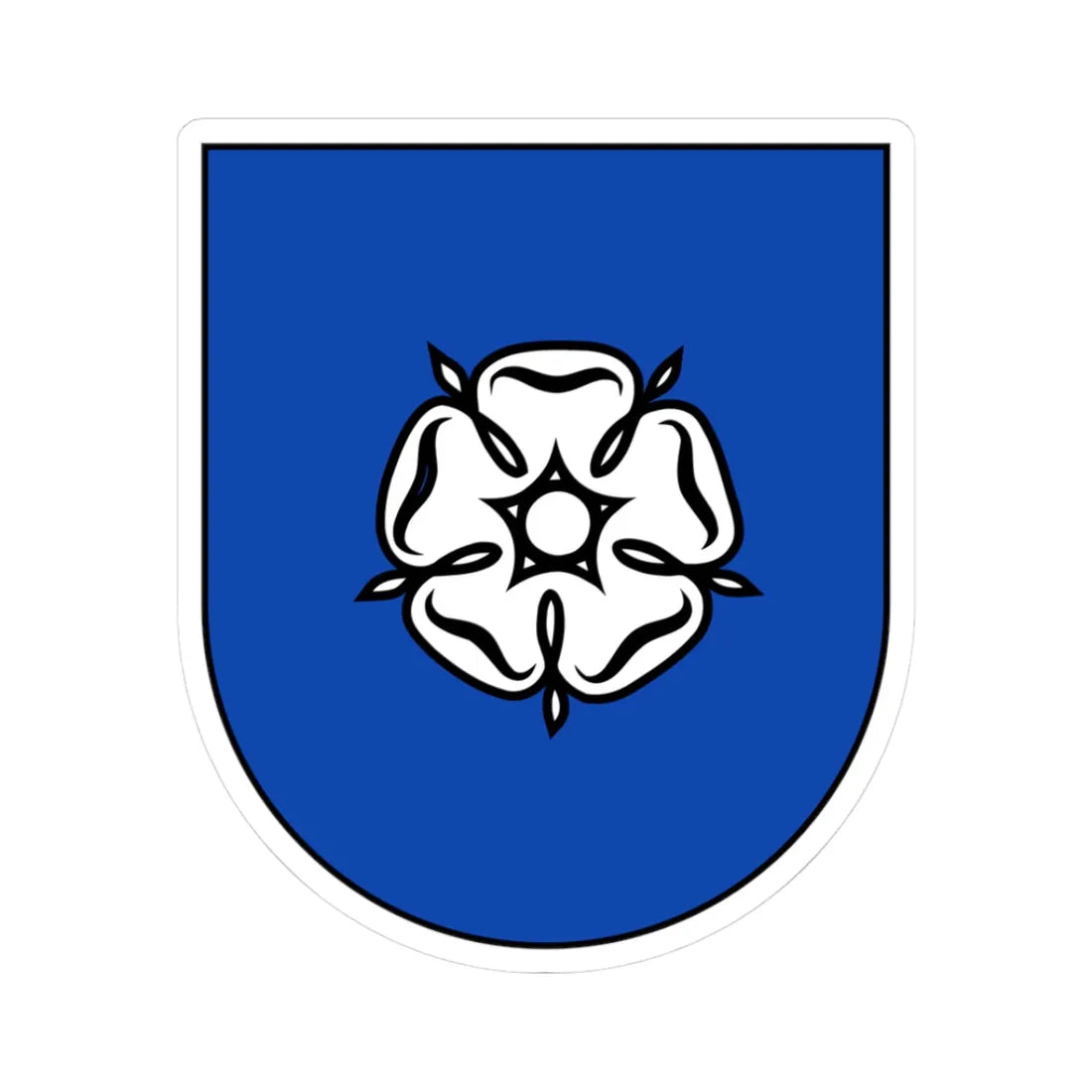 DEU Ottweiler 1975 COA (Germany) (Coat of Arms) STICKER Vinyl Kiss-Cut Decal 3 Inch White - The Sticker Space