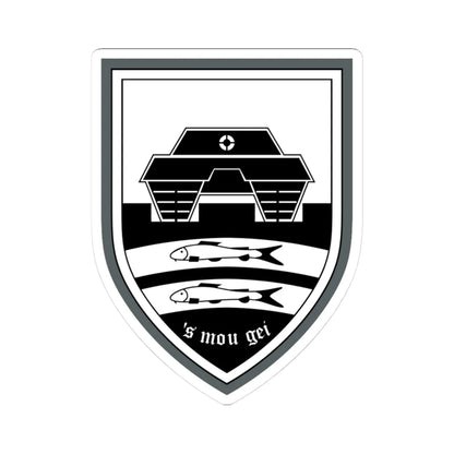 DEU Panzerbataillon 104 CoA (Germany) (Coat of Arms) STICKER Vinyl Kiss-Cut Decal 3 Inch White - The Sticker Space