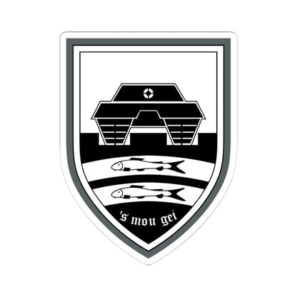 DEU Panzerbataillon 104 CoA (Germany) (Coat of Arms) STICKER Vinyl Kiss-Cut Decal 4 Inch White - The Sticker Space