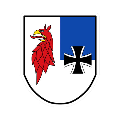 DEU Panzerbataillon 413 COA (Germany) (Coat of Arms) STICKER Vinyl Kiss-Cut Decal 2 Inch White - The Sticker Space