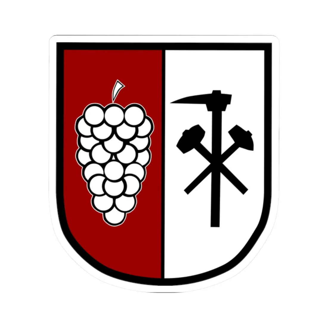 DEU Pesterwitz COA (Germany) (Coat of Arms) STICKER Vinyl Kiss-Cut Decal 2 Inch White - The Sticker Space