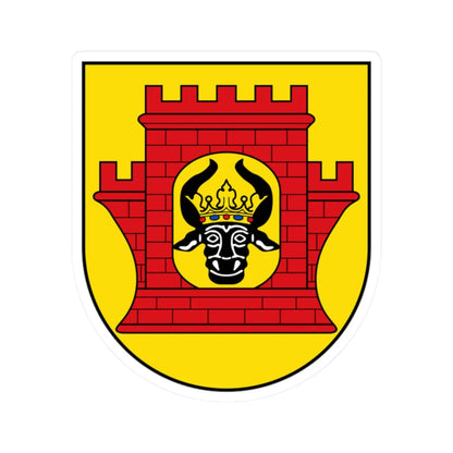 DEU Plau am See COA (Germany) (Coat of Arms) STICKER Vinyl Kiss-Cut Decal 2 Inch White - The Sticker Space