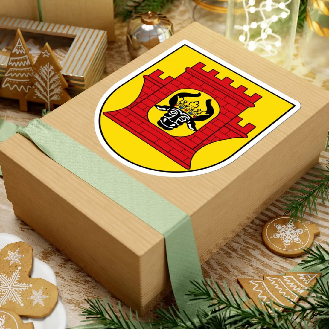 DEU Plau am See COA (Germany) (Coat of Arms) STICKER Vinyl Kiss-Cut Decal - The Sticker Space