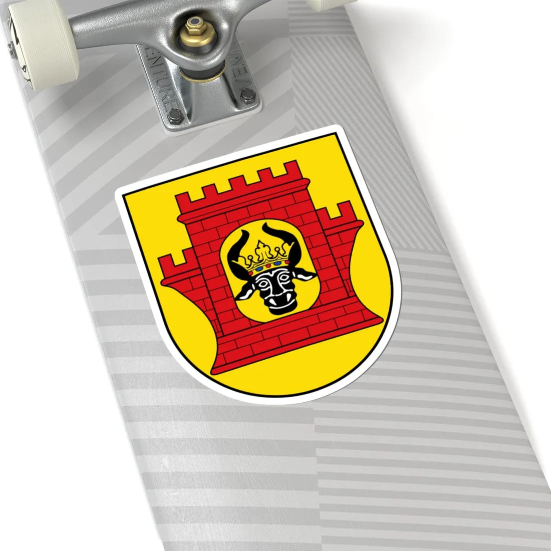 DEU Plau am See COA (Germany) (Coat of Arms) STICKER Vinyl Kiss-Cut Decal - The Sticker Space