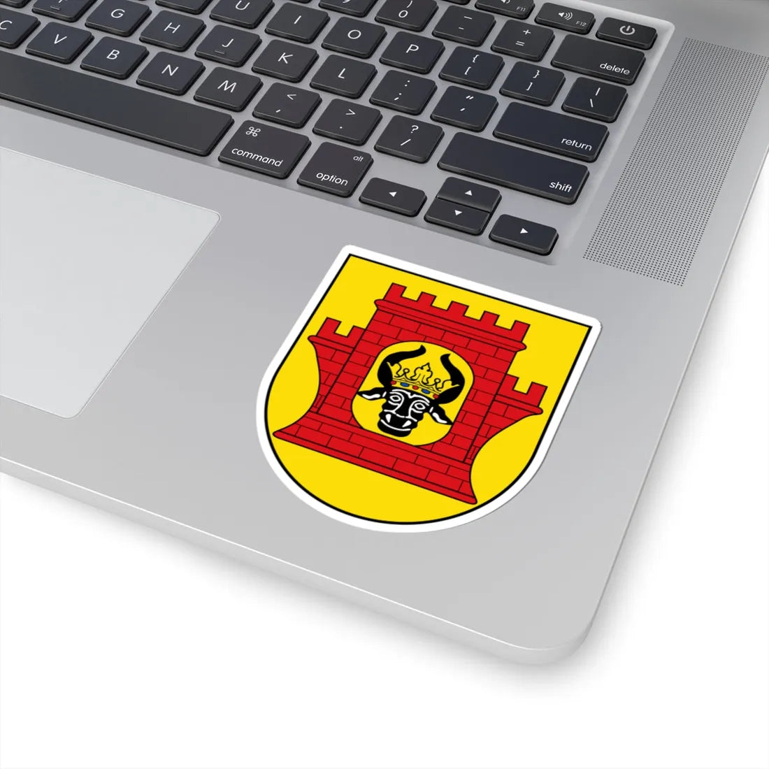 DEU Plau am See COA (Germany) (Coat of Arms) STICKER Vinyl Kiss-Cut Decal - The Sticker Space