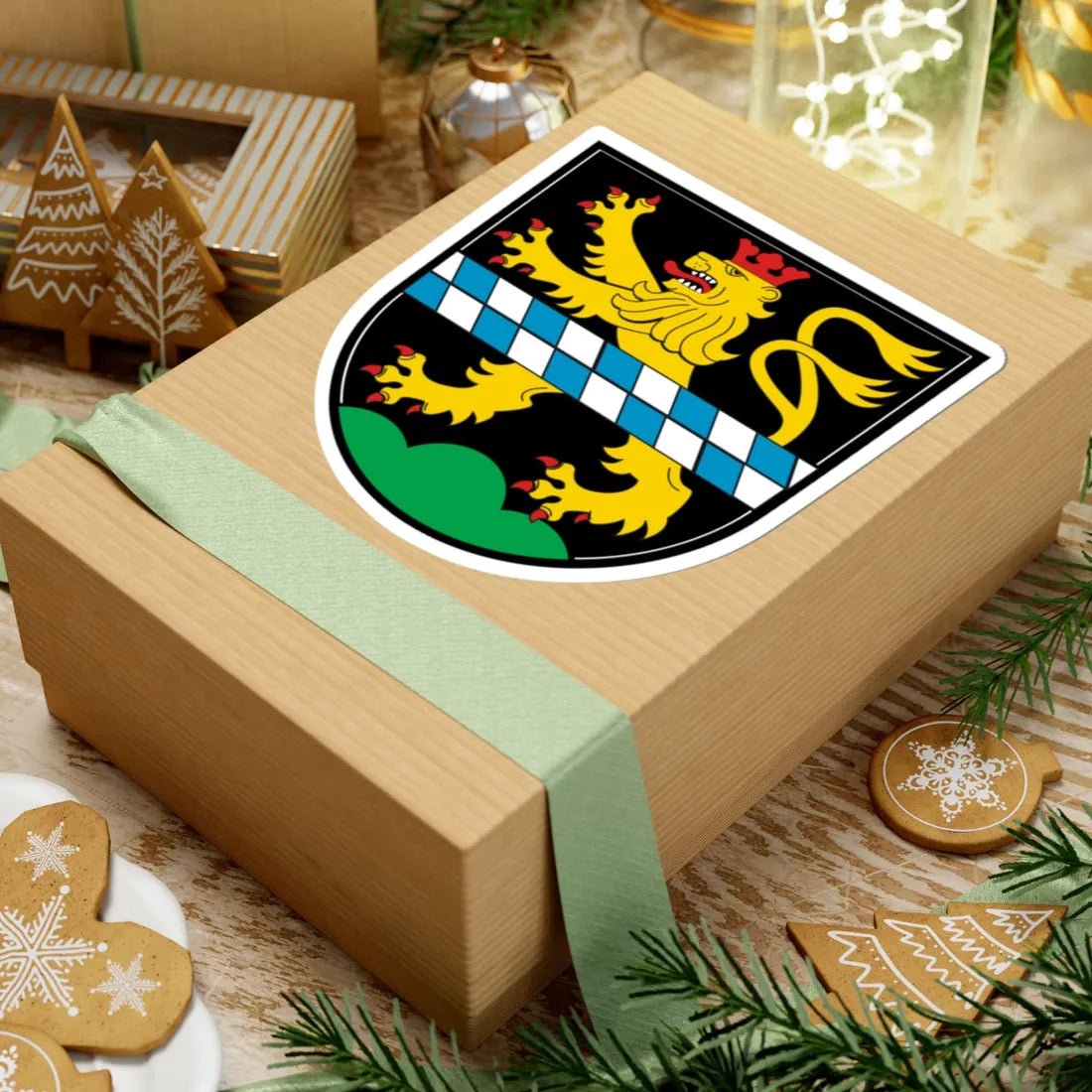 DEU Pleystein COA (Germany) (Coat of Arms) STICKER Vinyl Kiss-Cut Decal - The Sticker Space
